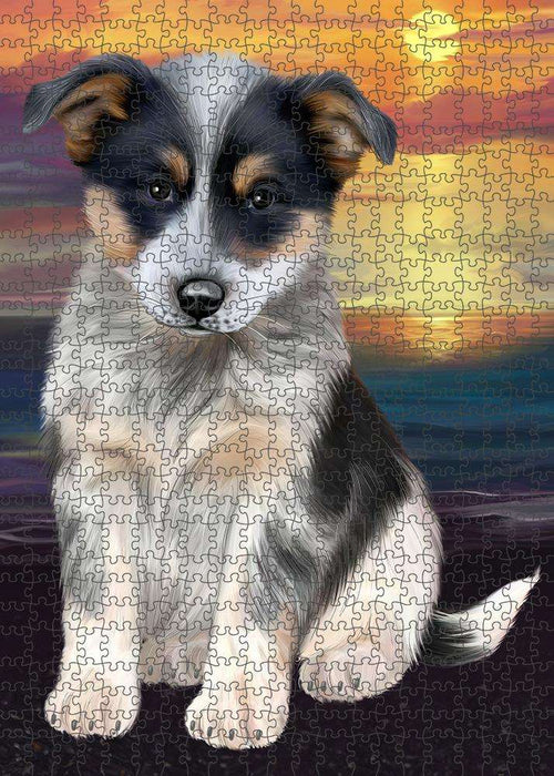 Blue Heeler Dog Puzzle with Photo Tin PUZL59337