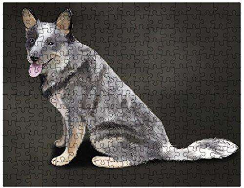 Blue Heeler Dog Puzzle with Photo Tin