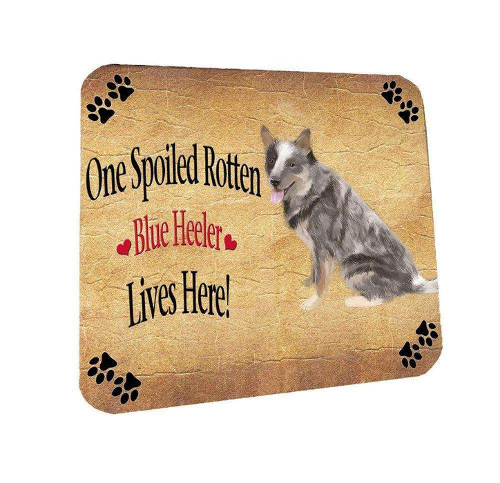 Blue Heeler Spoiled Rotten Dog Coasters Set of 4