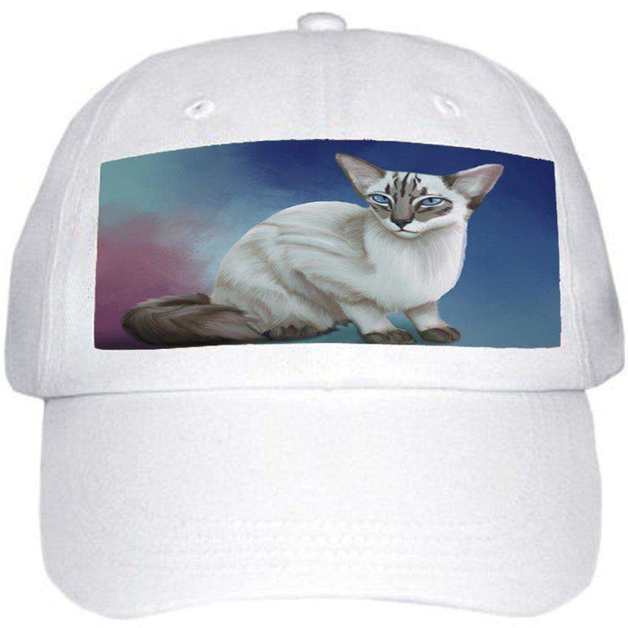 Blue Lynx Point Javanese Cat Ball Hat Cap