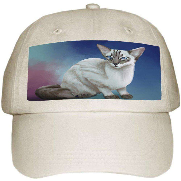 Blue Lynx Point Javanese Cat Ball Hat Cap