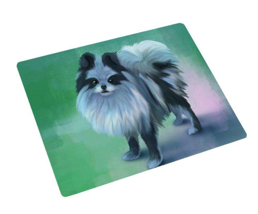 Blue Pomeranian Dog Magnet Mini (3.5" x 2")