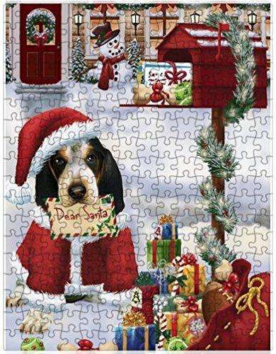 Bluetick Coonhound Dear Santa Letter Christmas Holiday Mailbox Dog Puzzle with Photo Tin (300 pc.)