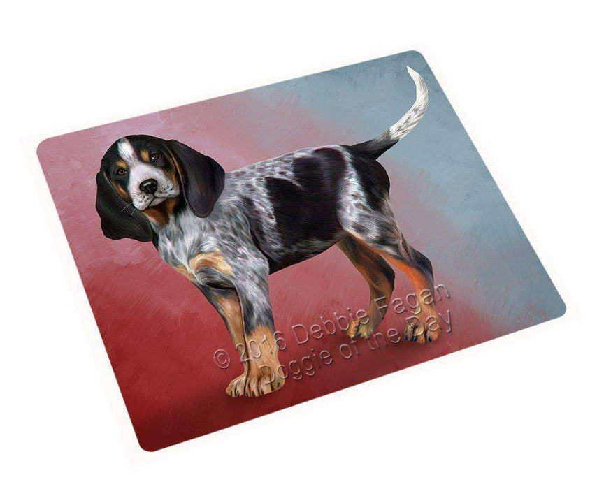 Bluetick Coonhound Dog Art Portrait Print Woven Throw Sherpa Plush Fleece Blanket D097
