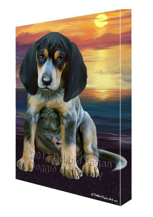 Bluetick Coonhound Dog Canvas Wall Art D392