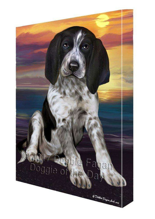 Bluetick Coonhound Dog Canvas Wall Art D395