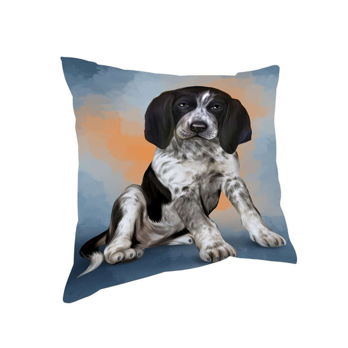 Bluetick Coonhound Dog Throw Pillow D274