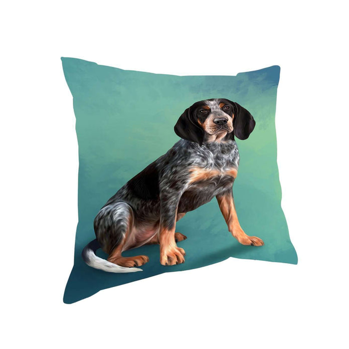Bluetick Coonhound Dog Throw Pillow D275