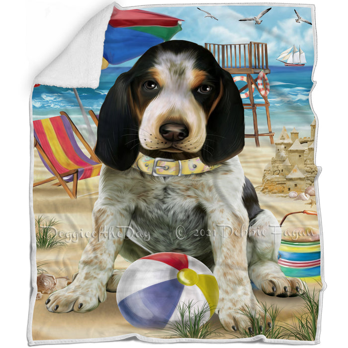 Pet Friendly Beach Bluetick Coonhound Dog Blanket BLNKT65604