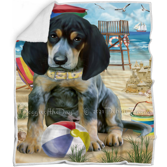 Pet Friendly Beach Bluetick Coonhound Dog Blanket BLNKT65622