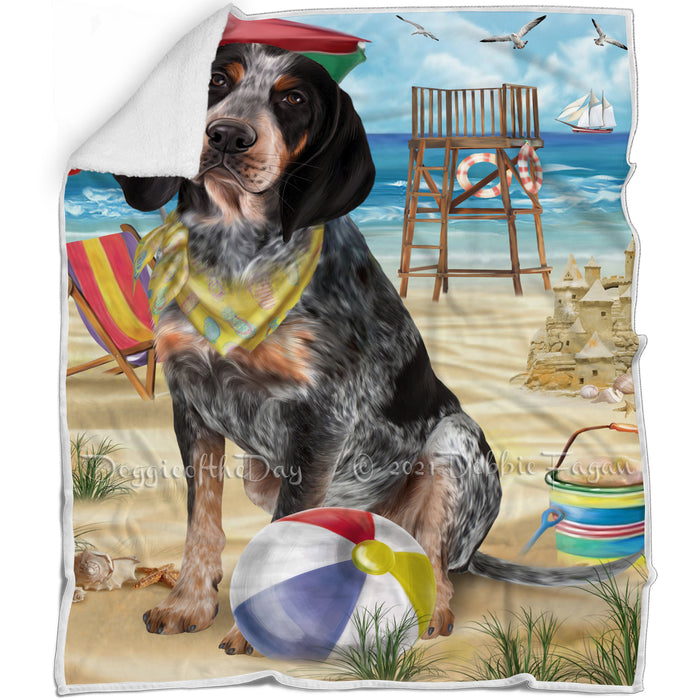 Pet Friendly Beach Bluetick Coonhound Dog Blanket BLNKT65640