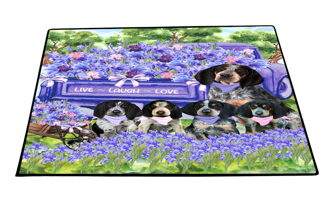 Bluetick Coonhound Floor Mat: Explore a Variety of Designs, Custom, Personalized, Anti-Slip Door Mats for Indoor and Outdoor, Gift for Dog and Pet Lovers