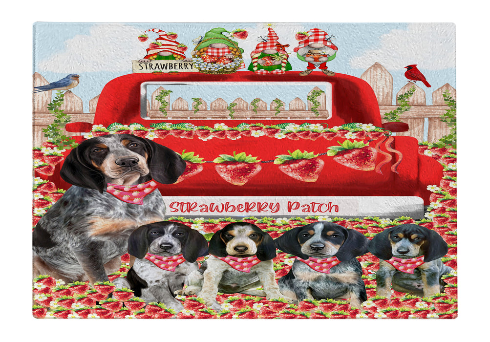 Bluetick Coonhound Cutting Board, Explore a Variety of Designs, Kitchen Tempered Glass Scratch and Stain Resistant, Personalized, Custom, Pet and Dog Lovers Gift