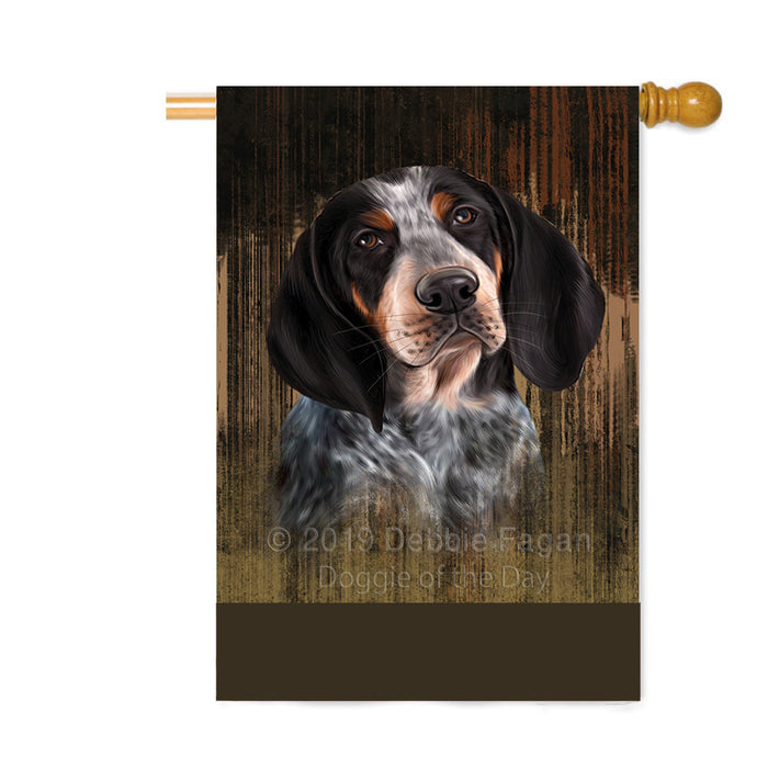 Personalized Rustic Bluetick Coonhound Dog Custom House Flag FLG64517