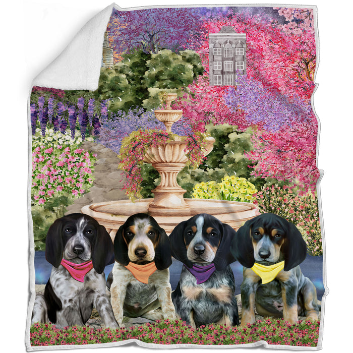 Bluetick Coonhound Blanket: Explore a Variety of Designs, Personalized, Custom Bed Blankets, Cozy Sherpa, Fleece and Woven, Dog Gift for Pet Lovers