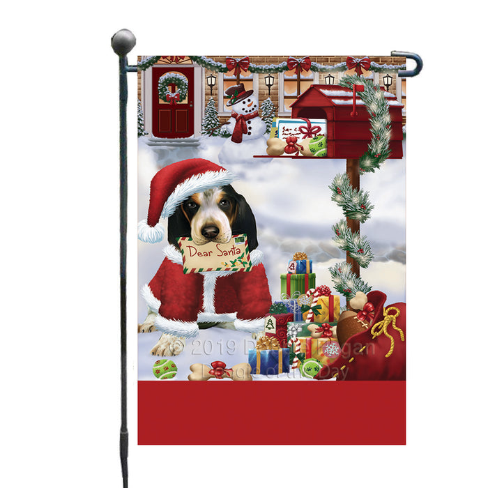 Personalized Happy Holidays Mailbox Bluetick Coonhound Dog Christmas Custom Garden Flags GFLG-DOTD-A59907