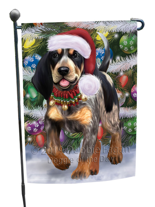 Chistmas Trotting in the Snow Bluetick Coonhound Dog Garden Flags Outdoor Decor for Homes and Gardens Double Sided Garden Yard Spring Decorative Vertical Home Flags Garden Porch Lawn Flag for Decorations GFLG68493