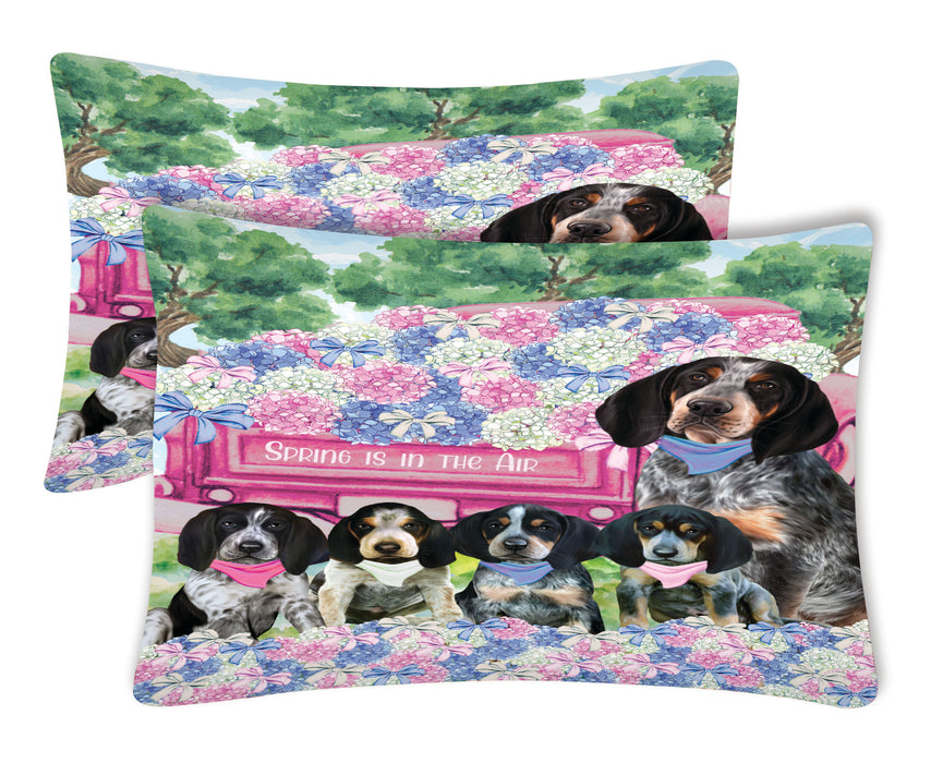 Bluetick Coonhound Pillow Case: Explore a Variety of Designs, Custom, Standard Pillowcases Set of 2, Personalized, Halloween Gift for Pet and Dog Lovers