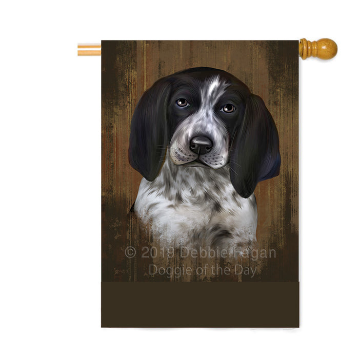 Personalized Rustic Bluetick Coonhound Dog Custom House Flag FLG64519