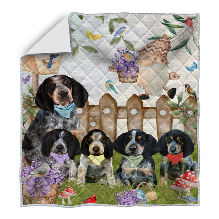 Bluetick Coonhound Bedspread Quilt, Bedding Coverlet Quilted, Explore a Variety of Designs, Personalized, Custom, Dog Gift for Pet Lovers