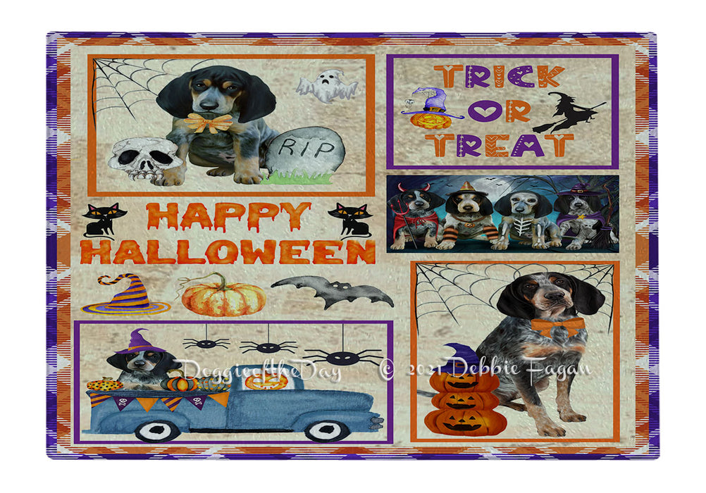 Happy Halloween Trick or Treat Blue Heeler Dogs Cutting Board - Easy Grip Non-Slip Dishwasher Safe Chopping Board Vegetables C79273