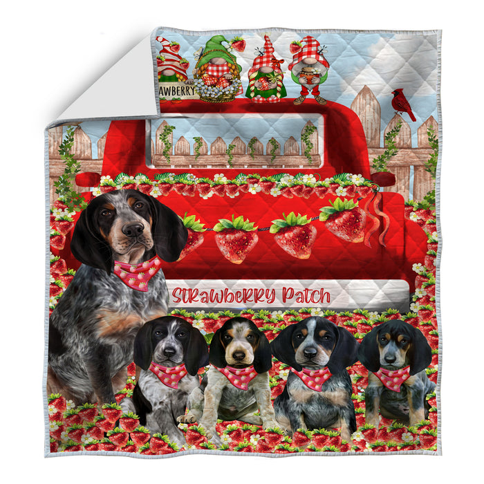 Bluetick Coonhound Quilt: Explore a Variety of Personalized Designs, Custom, Bedding Coverlet Quilted, Pet and Dog Lovers Gift