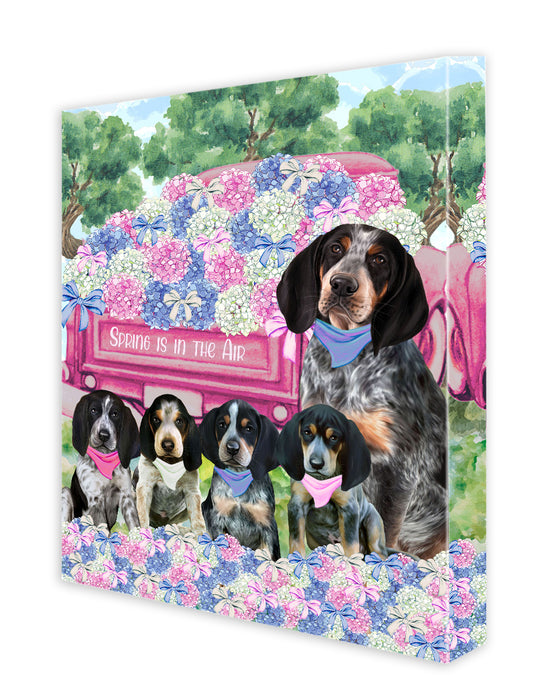 Bluetick Coonhound Canvas: Explore a Variety of Designs, Custom, Personalized, Digital Art Wall Painting, Ready to Hang Room Decor, Gift for Dog and Pet Lovers