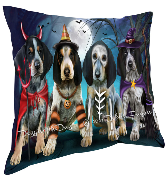 Happy Halloween Trick or Treat Bluetick Coonhound Dogs Pillow with Top Quality High-Resolution Images - Ultra Soft Pet Pillows for Sleeping - Reversible & Comfort - Ideal Gift for Dog Lover - Cushion for Sofa Couch Bed - 100% Polyester, PILA88477