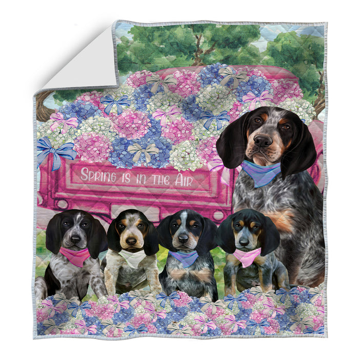 Bluetick Coonhound Quilt, Explore a Variety of Bedding Designs, Bedspread Quilted Coverlet, Custom, Personalized, Pet Gift for Dog Lovers