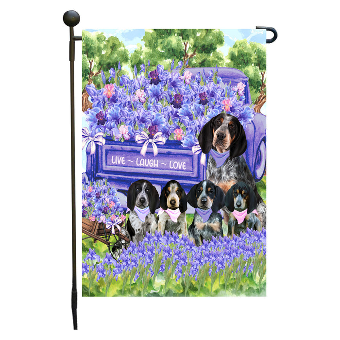 Bluetick Coonhound Dogs Garden Flag for Dog and Pet Lovers, Explore a Variety of Designs, Custom, Personalized, Weather Resistant, Double-Sided, Outdoor Garden Yard Decoration