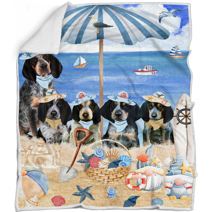 Bluetick Coonhound Blanket: Explore a Variety of Designs, Custom, Personalized, Cozy Sherpa, Fleece and Woven, Dog Gift for Pet Lovers