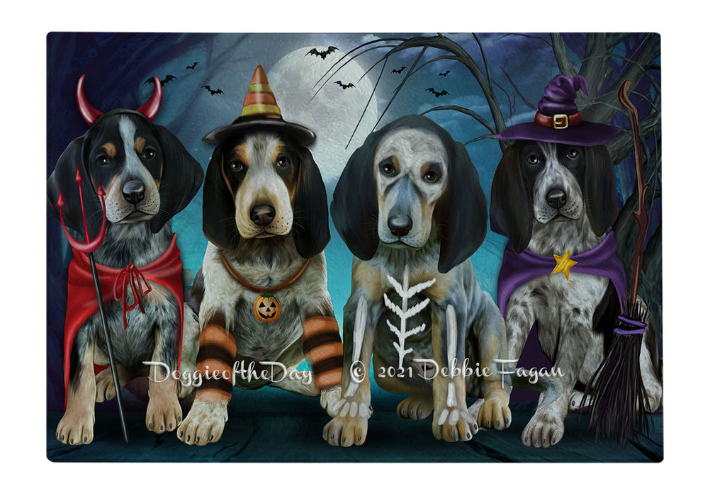 Happy Halloween Trick or Treat Bluetick Coonhound Dogs Cutting Board - Easy Grip Non-Slip Dishwasher Safe Chopping Board Vegetables C79567
