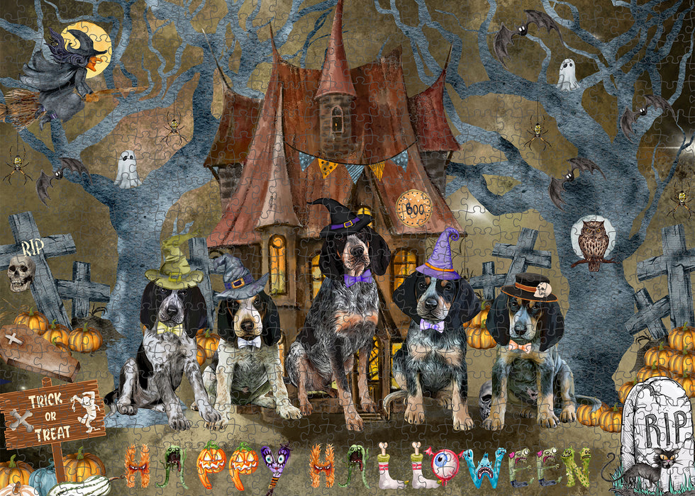 Bluetick Coonhound Jigsaw Puzzle: Explore a Variety of Designs, Interlocking Halloween Puzzles for Adult, Custom, Personalized, Pet Gift for Dog Lovers