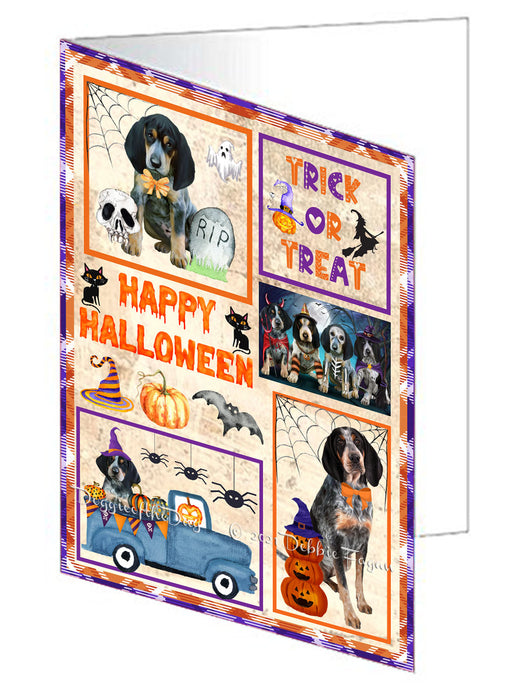 Happy Halloween Trick or Treat Border Collie Dogs Handmade Artwork Assorted Pets Greeting Cards and Note Cards with Envelopes for All Occasions and Holiday Seasons GCD76433