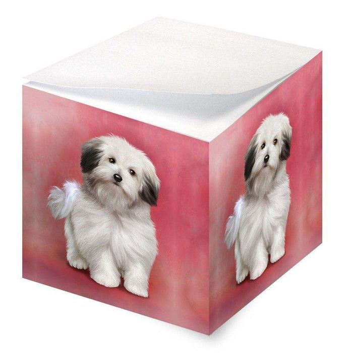 Bolognese Dog Note Cube