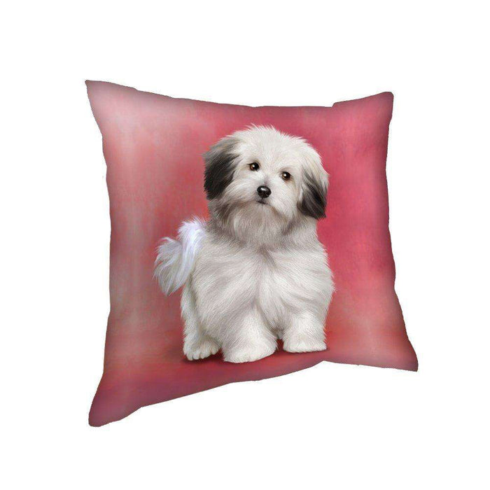 Bolognese Dog Throw Pillow