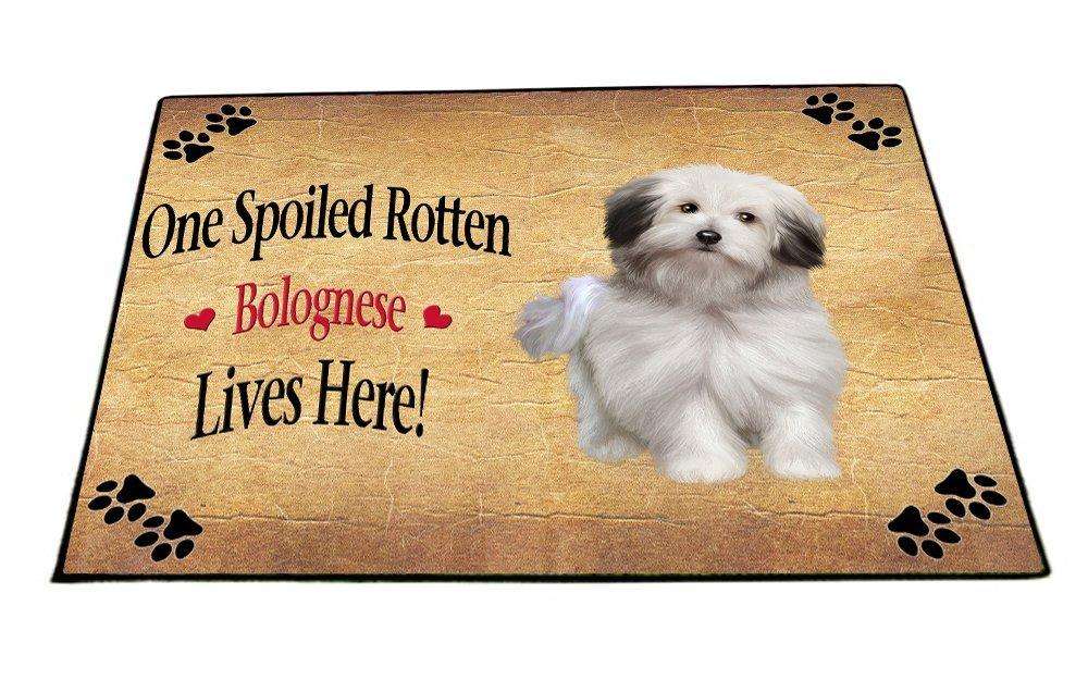 Bolognese Spoiled Rotten Dog Indoor/Outdoor Floormat