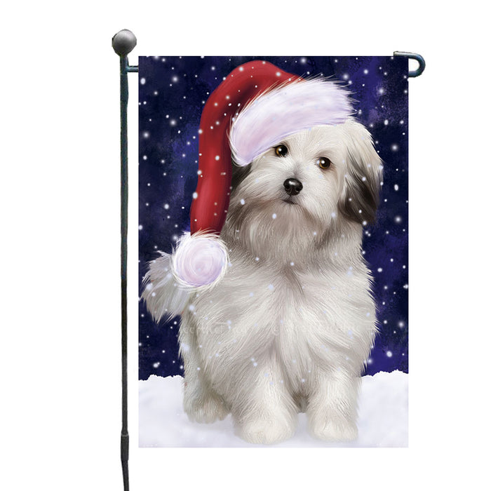 Christmas Let it Snow Bolognese Dog Garden Flags Outdoor Decor for Homes and Gardens Double Sided Garden Yard Spring Decorative Vertical Home Flags Garden Porch Lawn Flag for Decorations GFLG68771