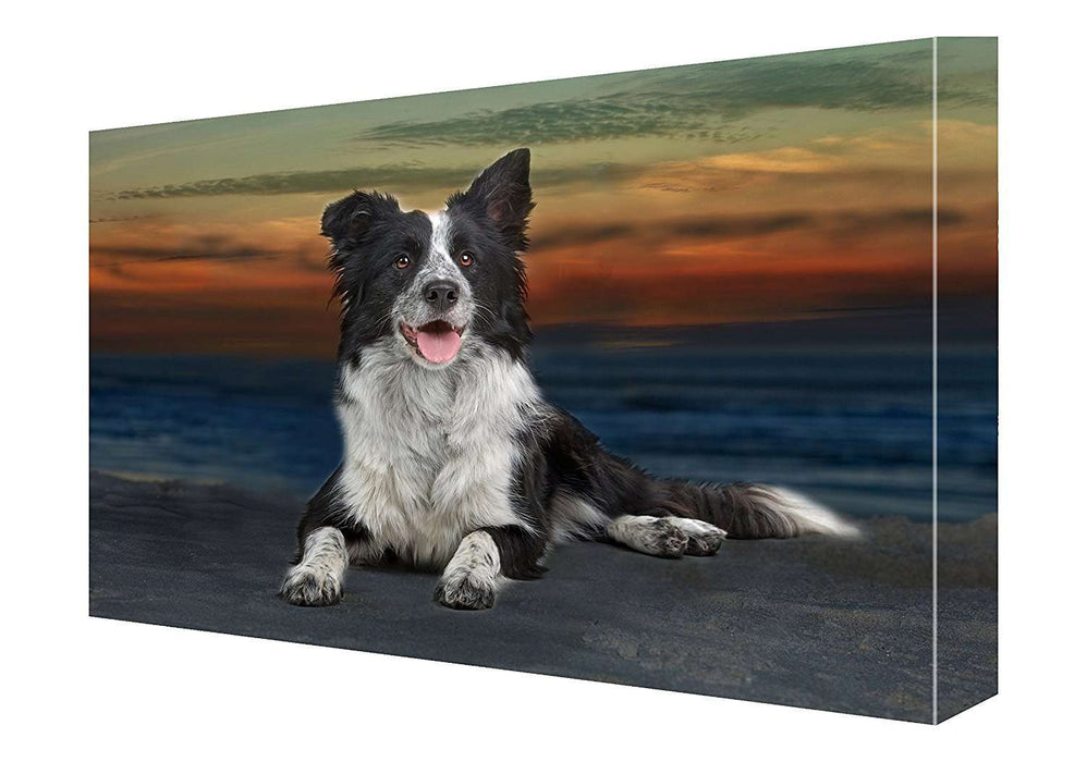 Border Collie Dog Canvas 18 X 24