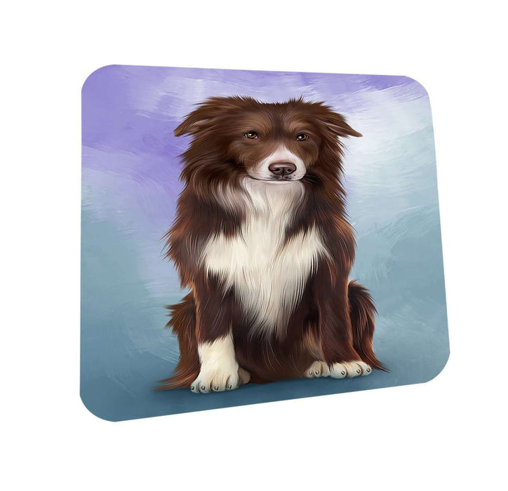 Border Collie Dog Coasters Set of 4 CST48252