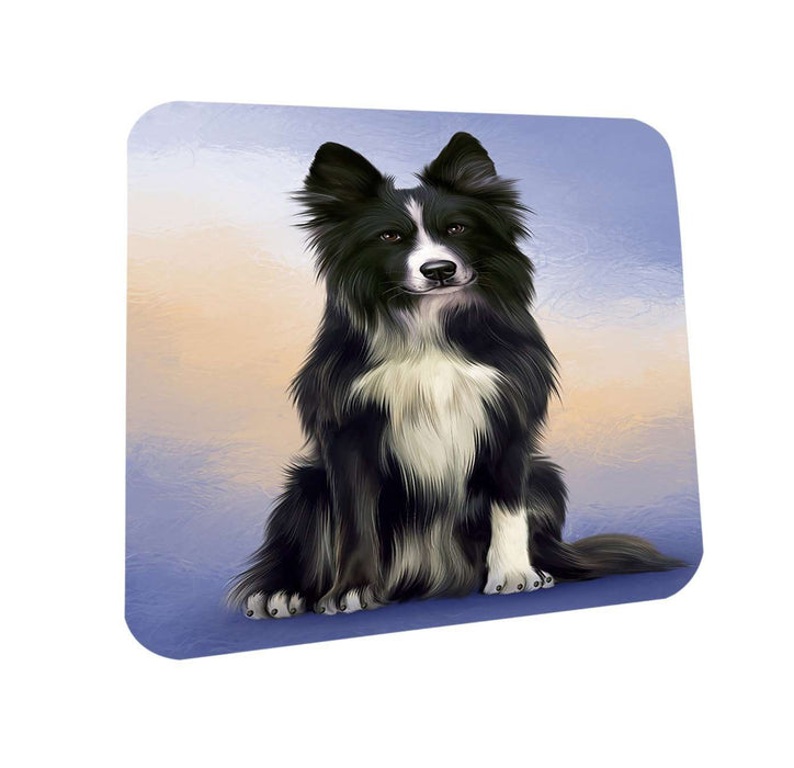 Border Collie Dog Coasters Set of 4 CST48253