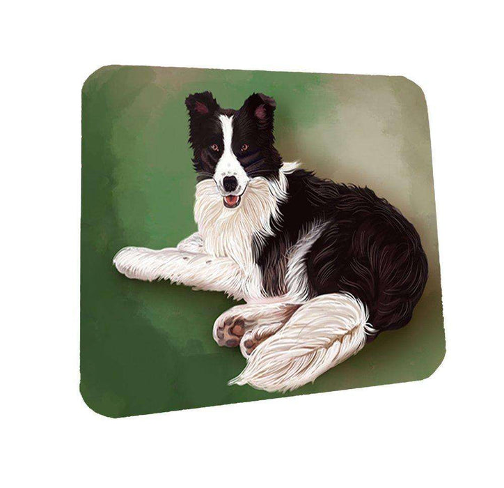 Border Collie Dog Coasters Set of 4