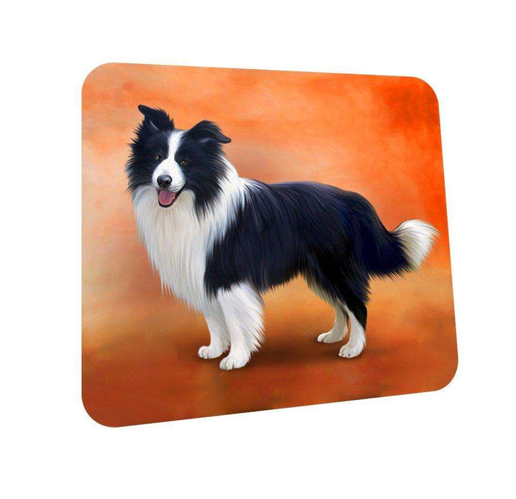 Border Collie Dog Coasters Set of 4