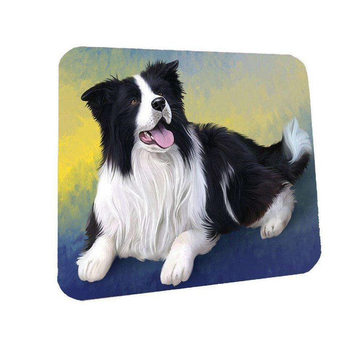 Border Collie Dog Coasters Set of 4