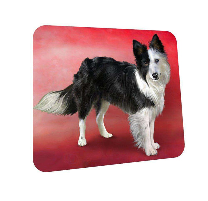 Border Collie Dog Coasters Set of 4