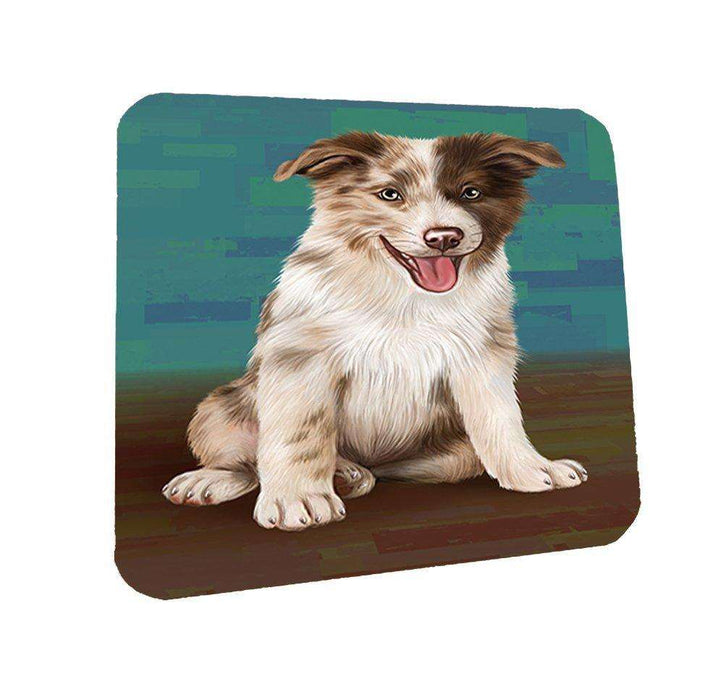 Border Collie Dog Coasters Set of 4