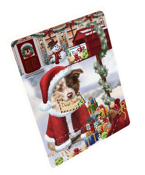 Border Collie Dog Dear Santa Letter Christmas Holiday Mailbox Blanket BLNKT102189