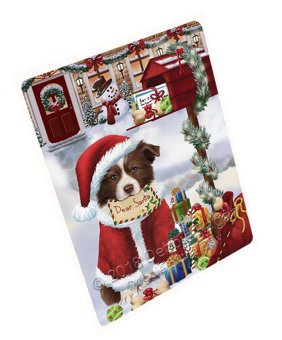 Border Collie Dog Dear Santa Letter Christmas Holiday Mailbox Blanket BLNKT102207