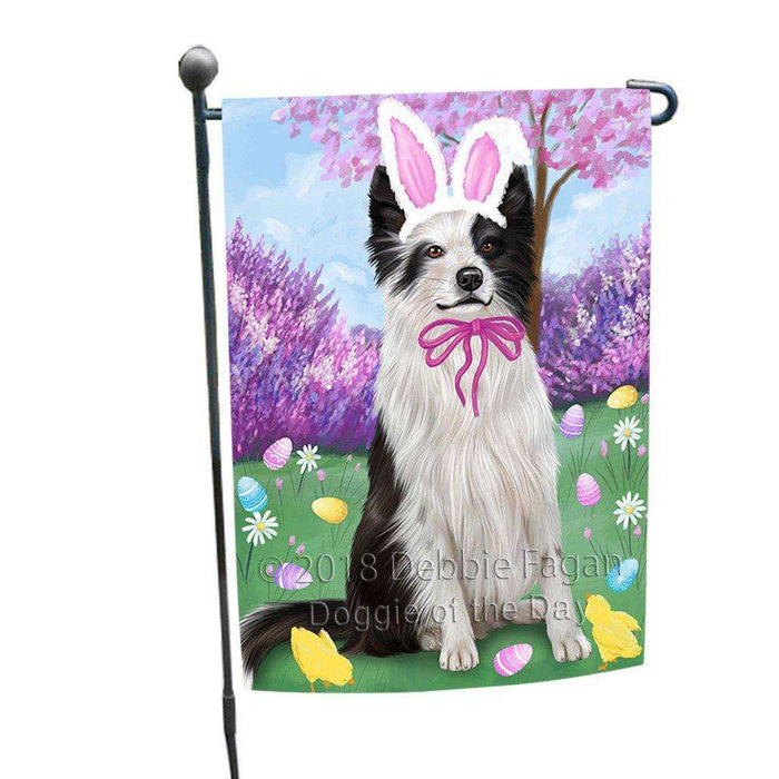 Border Collie Dog Easter Holiday Garden Flag GFLG48963