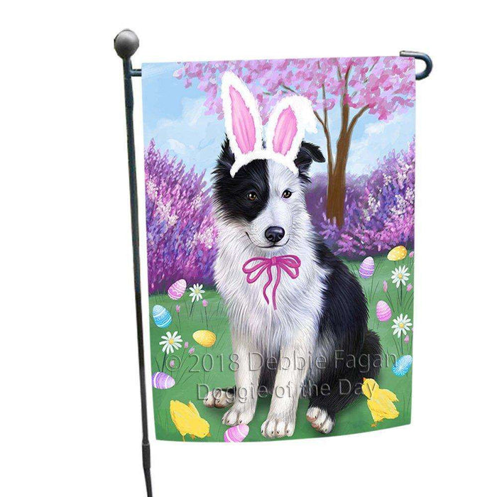 Border Collie Dog Easter Holiday Garden Flag GFLG48966